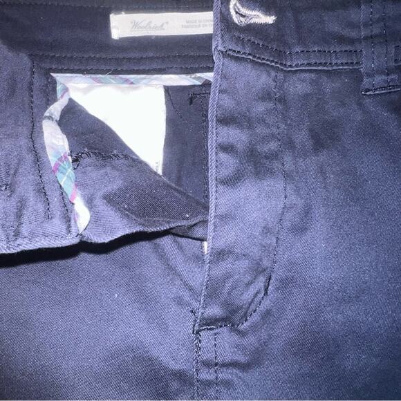 Woolrich Navy Blue Straight Fit Mini Skirt Coastal Casual Nautical Preppy Size 6 - Picture 2 of 8